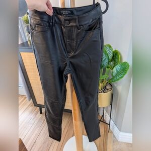 RW&CO faux leather skinny pants